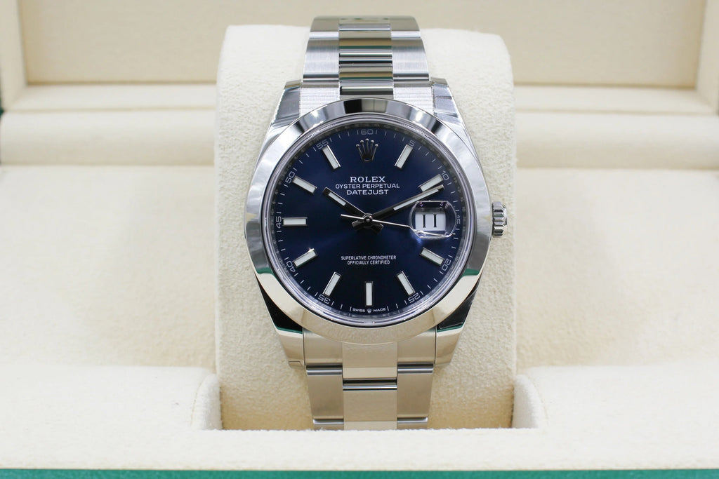 Rolex Datejust 126300 Blue Sunburst Dial