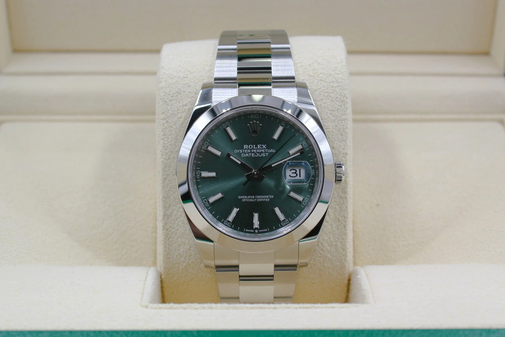 Rolex Datejust 126300 Mint Green Dial